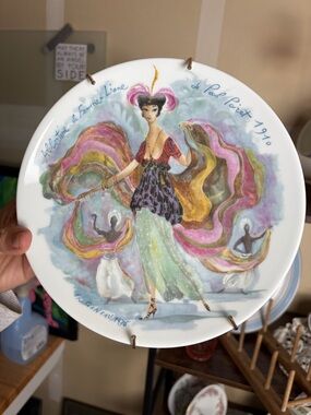 Limoges "Albertine Sinuous Woman of Paul Poiret" Women of Century Plate 1910